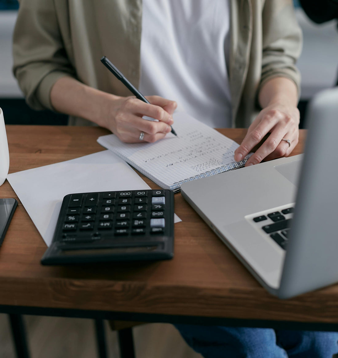 Man budgeting at a desk