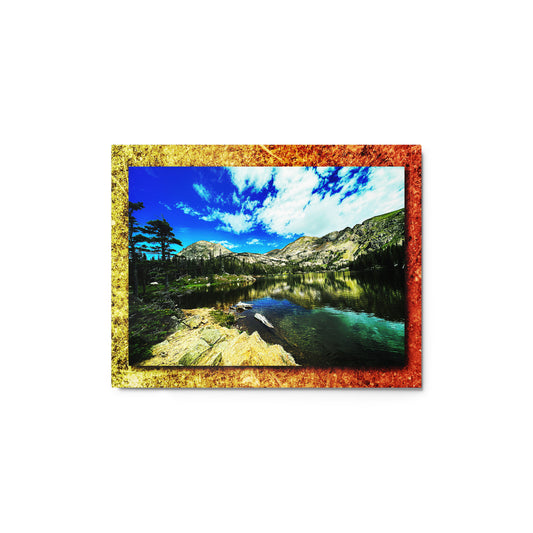 Glossy Metal Print - Vivid Trails #3