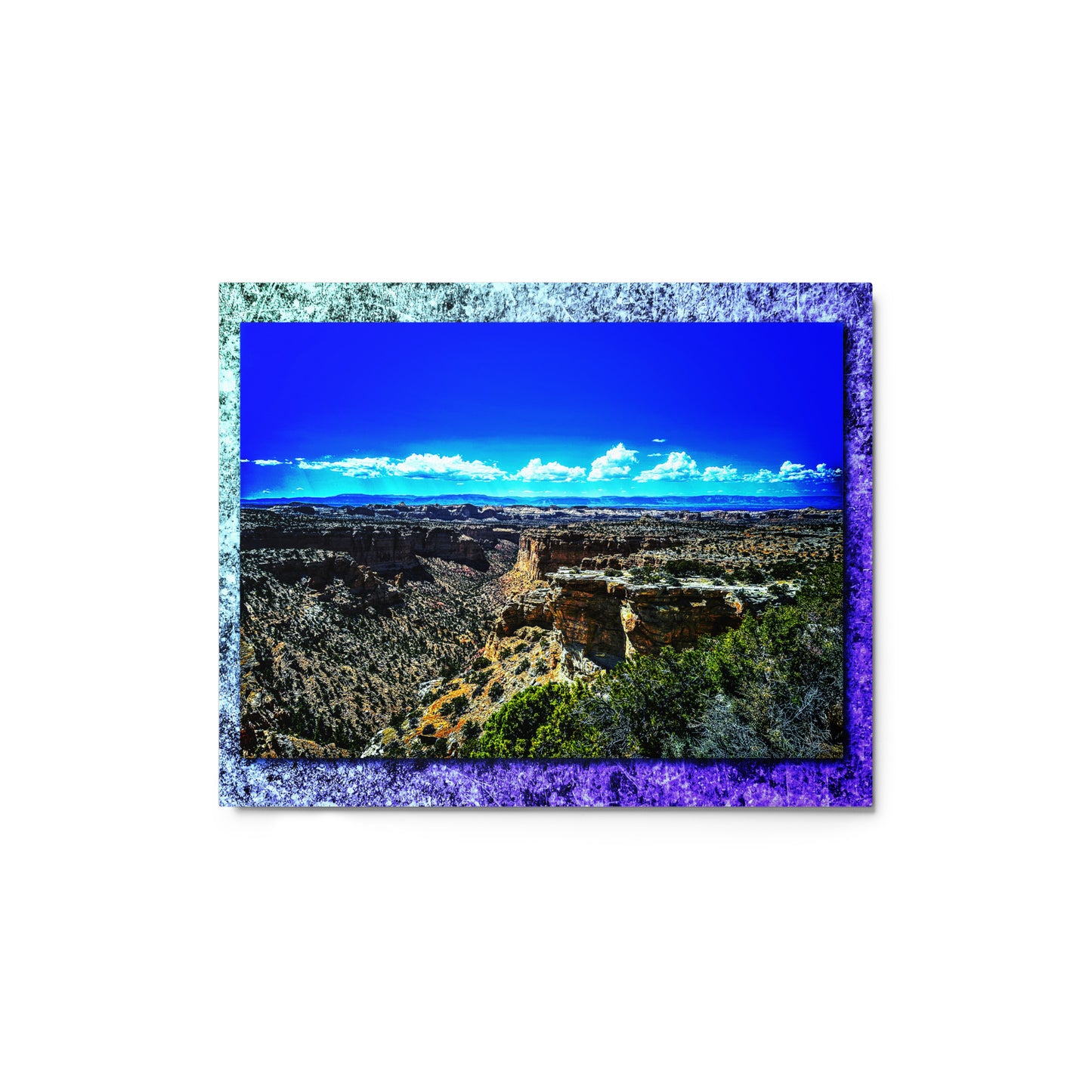 Glossy Metal Print - Vivid Trails #2