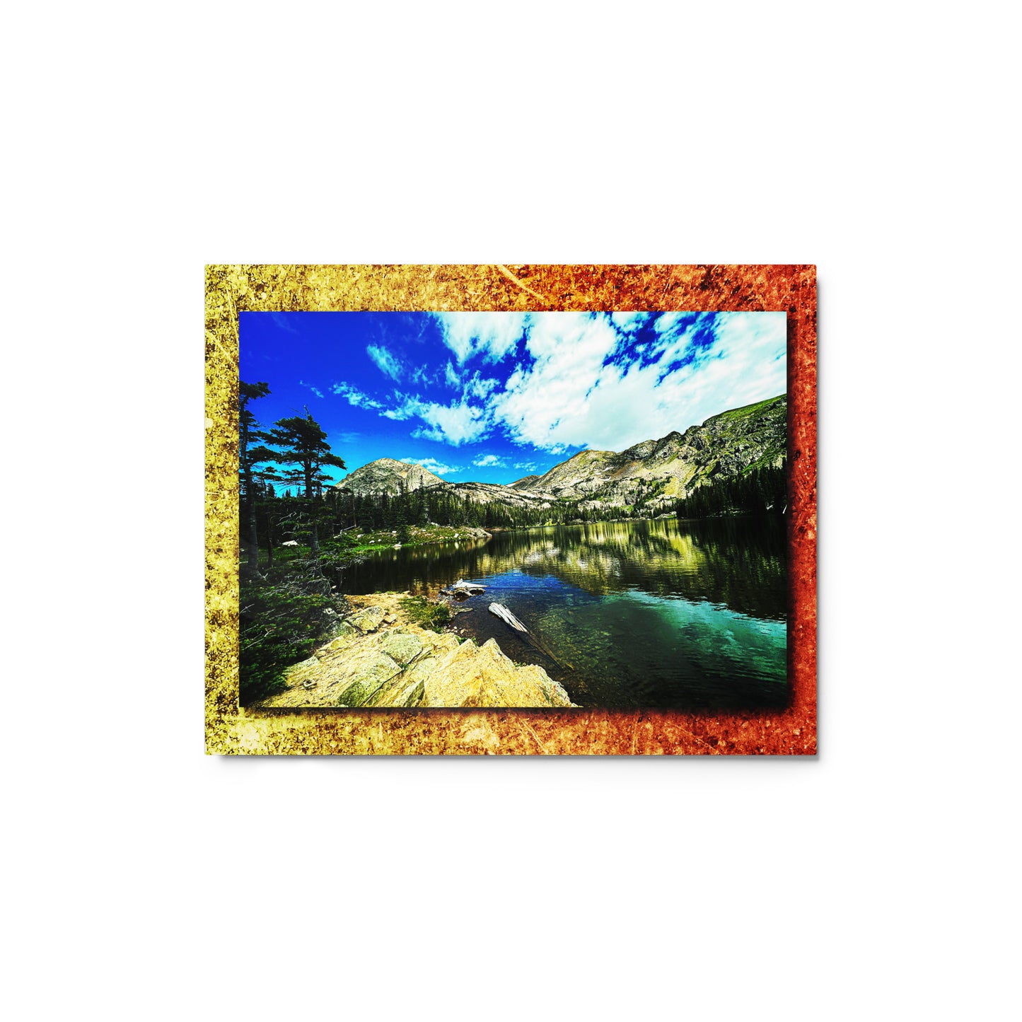 Glossy Metal Print - Vivid Trails #3