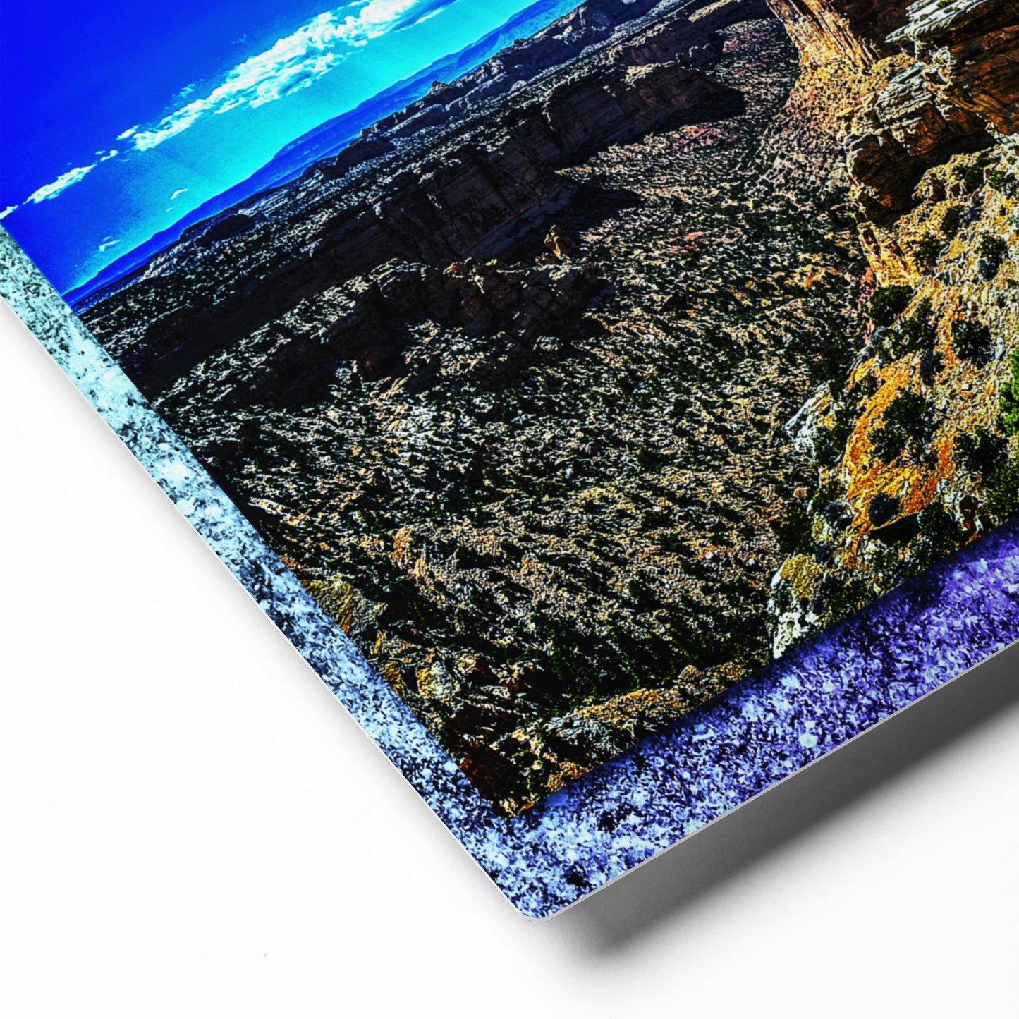 Glossy Metal Print - Vivid Trails #2