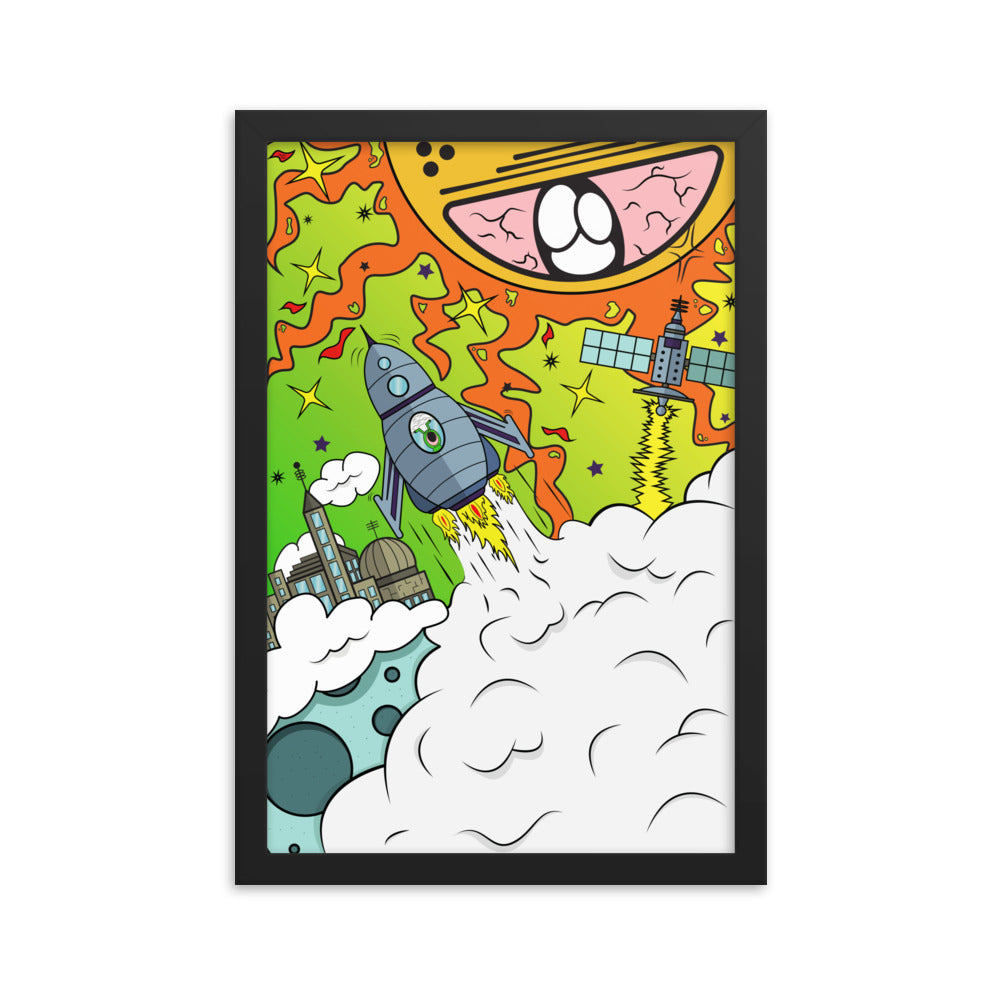 Framed Poster - Vaporous Voyage