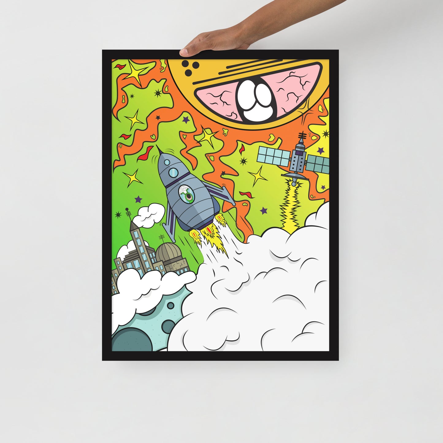 Framed Poster - Vaporous Voyage