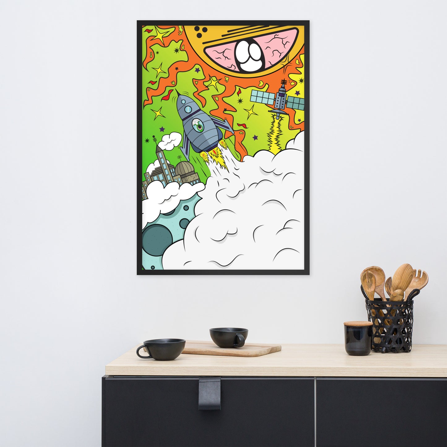 Framed Poster - Vaporous Voyage