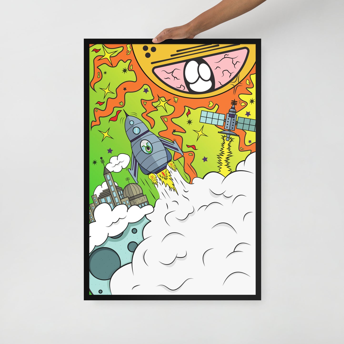 Framed Poster - Vaporous Voyage