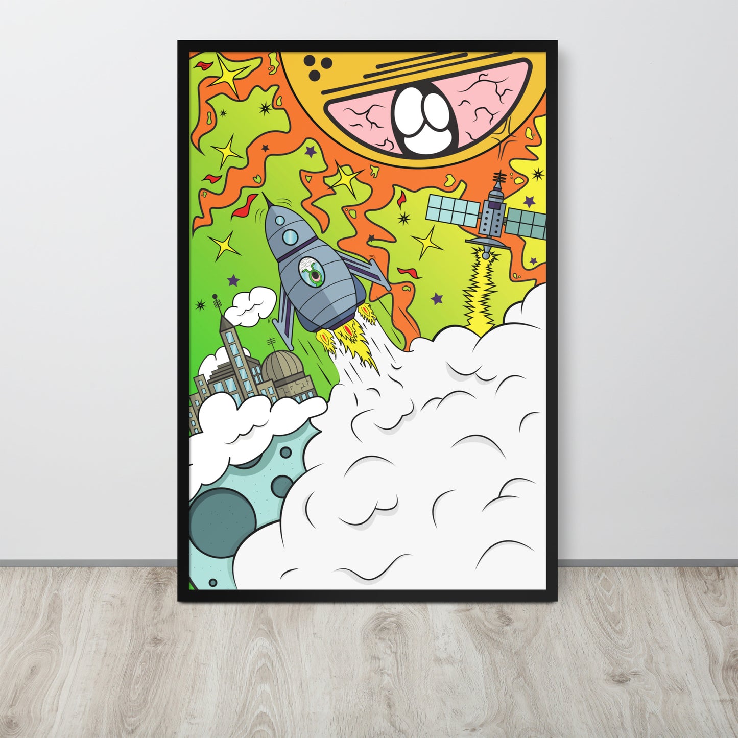 Framed Poster - Vaporous Voyage